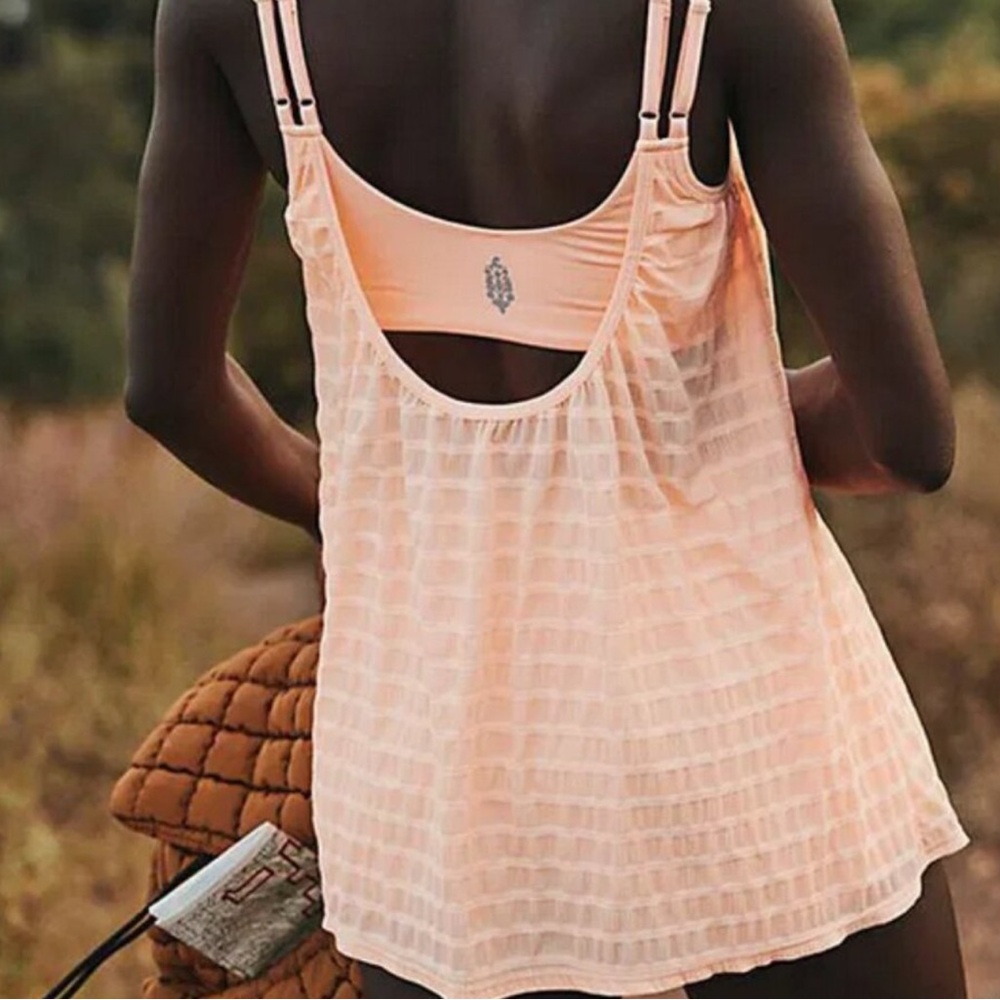Free people off trail dress set pastel peach - Picture 3 of 9